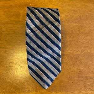 Pride of England  Stripe Striped Tie Black Brown Green All silk EUC